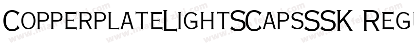 CopperplateLightSCapsSSK Regular字体转换